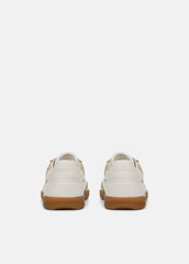 Oasis Netting & Leather Sneaker in Shoes - MILK/MACADEMIA | VINCE Sale