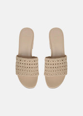 Margo Woven Leather Platform Sandal in Shoes - BIRCH SAND | VINCE Sale