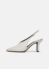 Devi Leather Slingback Pump in Shoes - MILK | VINCE Sale