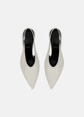 Devi Leather Slingback Pump in Shoes - MILK | VINCE Sale