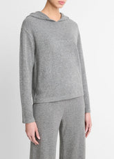 Cozy Long-Sleeve Hoodie in Shirts & Tees - DARK HEATHER GREY | VINCE Sale