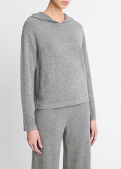 Cozy Long-Sleeve Hoodie in Shirts & Tees - DARK HEATHER GREY | VINCE Sale