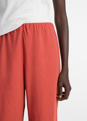 Cotton-Blend High-Waist Bias Pant in Pants & Shorts - TERRA | VINCE Sale