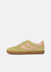 Oasis Suede & Leather Sneaker in Shoes - DRIED CITRUS/LOTUS BLUSH | VINCE Sale
