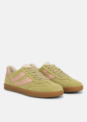 Oasis Suede & Leather Sneaker in Shoes - DRIED CITRUS/LOTUS BLUSH | VINCE Sale