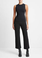 Stretch-Jersey Shell in Shirts & Tees - BLACK | VINCE Sale