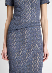 Floral Smocked Skirt in Dresses & Skirts - MAUVE THISTLE | VINCE Sale