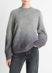 Ombré Alpaca & Wool-Blend Sweater in Crew Neck - GREY OMBRE | VINCE Women