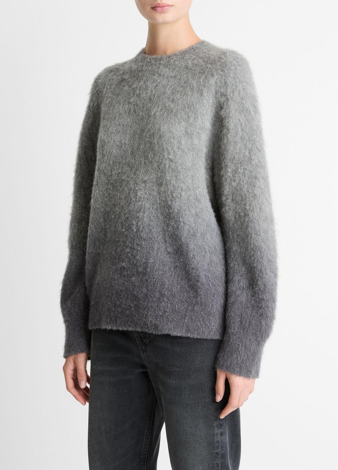 Ombré Alpaca & Wool-Blend Sweater in Crew Neck - GREY OMBRE | VINCE Women