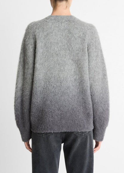 Ombré Alpaca & Wool-Blend Sweater in Crew Neck - GREY OMBRE | VINCE Women
