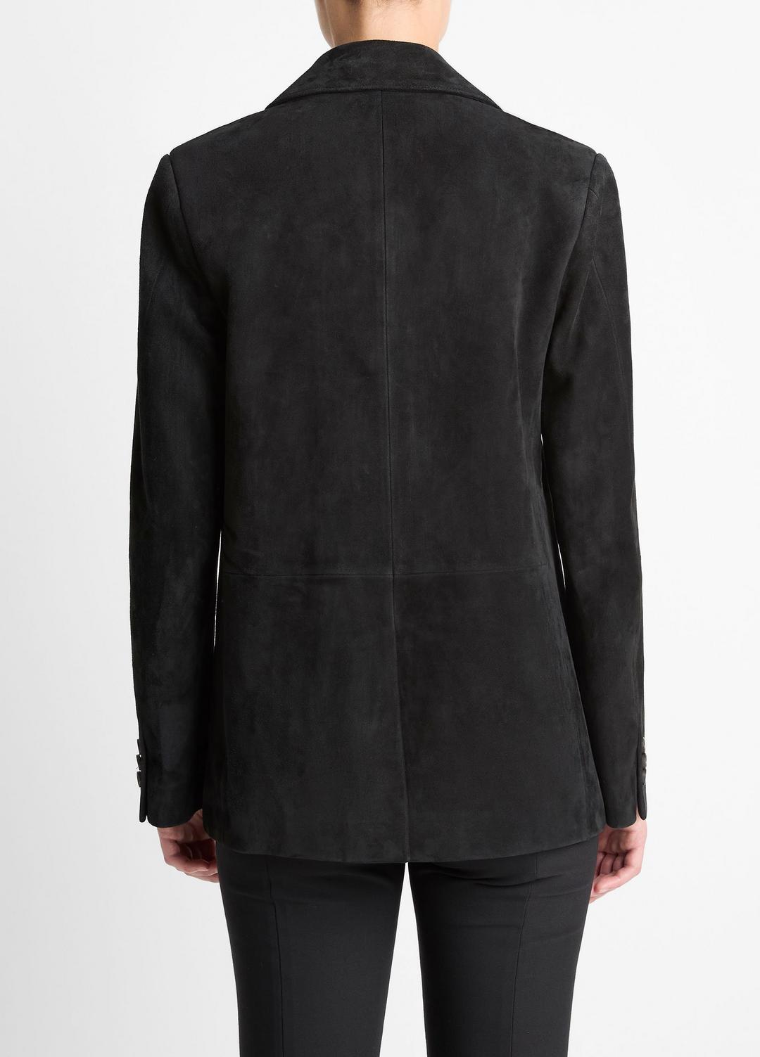 Suede Blazer in Blazers - BLACK | VINCE Women
