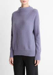 Plush Cashmere Funnel-Neck Sweater in Turtleneck - MAUVE IRIS | VINCE Women