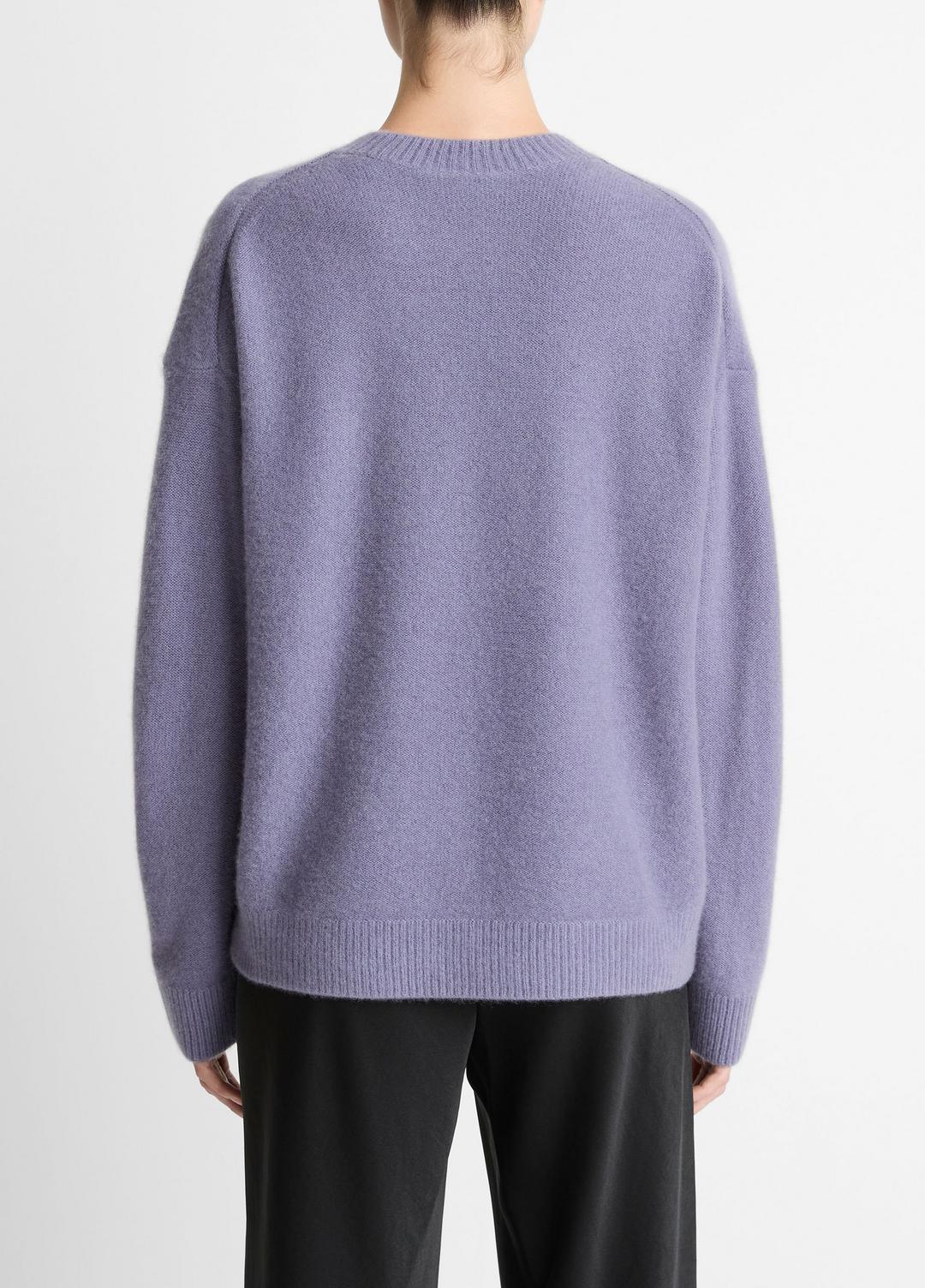 Plush Cashmere Crew Neck Sweater in Crew Neck - MAUVE IRIS | VINCE Women