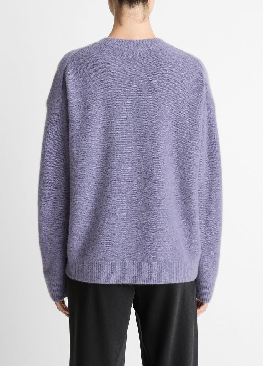 Plush Cashmere Crew Neck Sweater in Crew Neck - MAUVE IRIS | VINCE Women