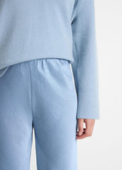 Colette High-Rise Fluid Satin Bias Pant in Trousers - PACIFIC | VINCE Women