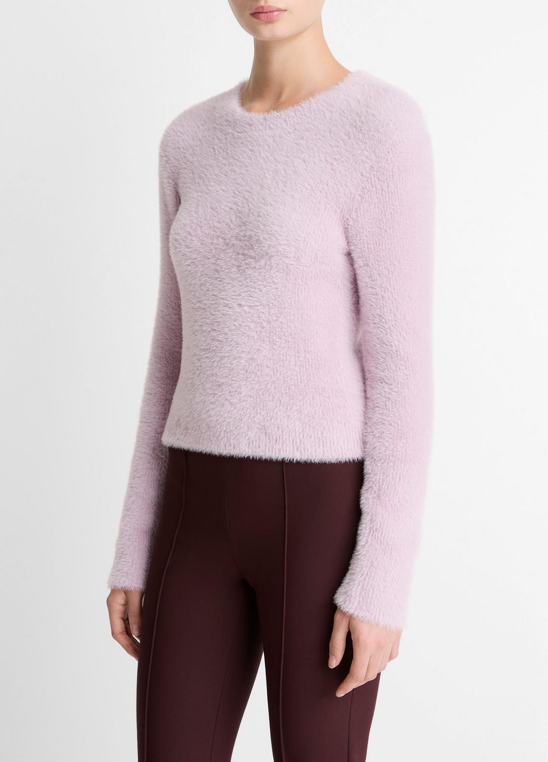 Eyelash Crew Neck Sweater in Crew Neck - IRIS QUARTZ | VINCE Women