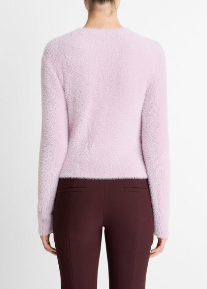 Eyelash Crew Neck Sweater in Crew Neck - IRIS QUARTZ | VINCE Women