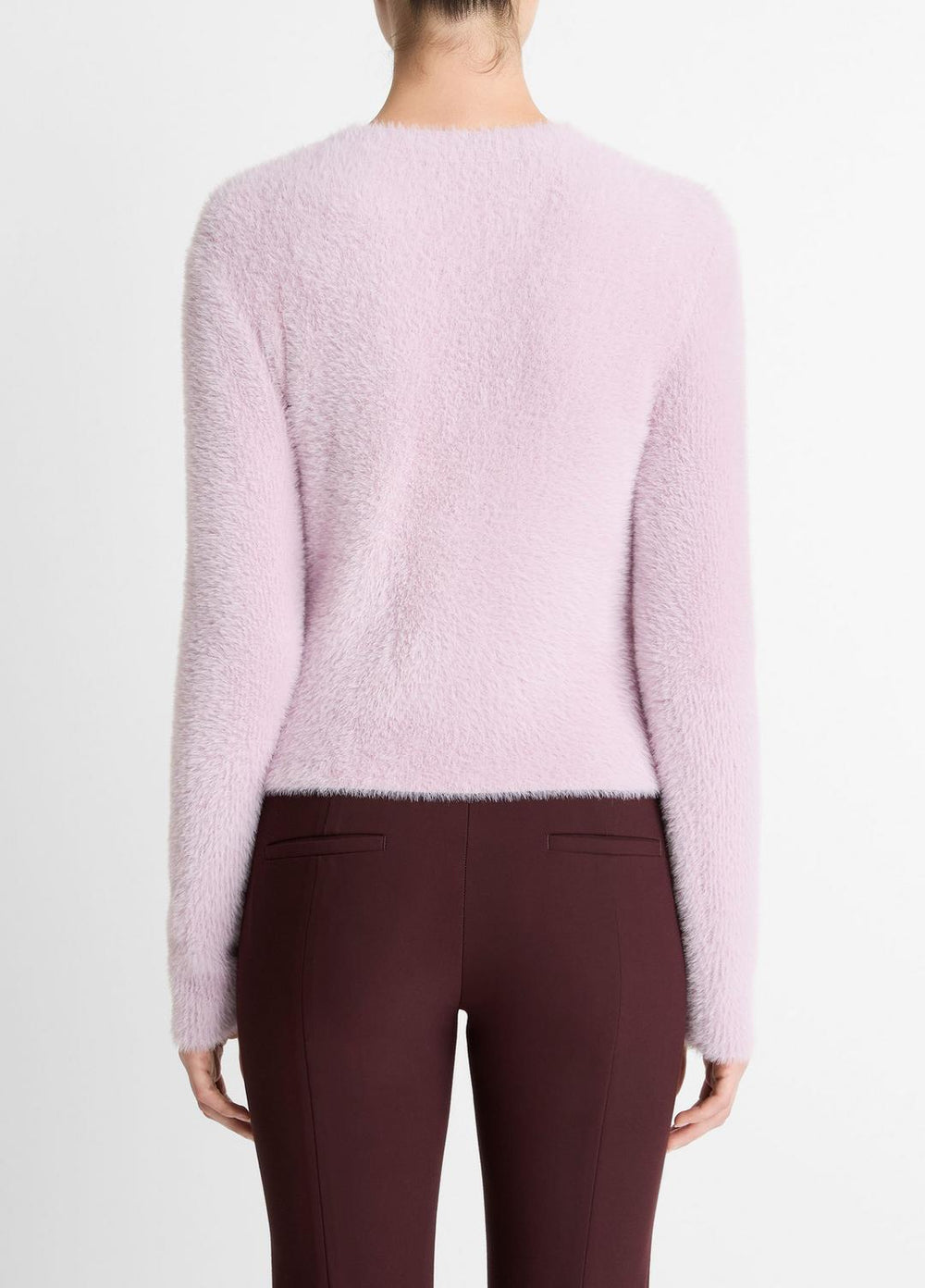 Eyelash Crew Neck Sweater in Crew Neck - IRIS QUARTZ | VINCE Women