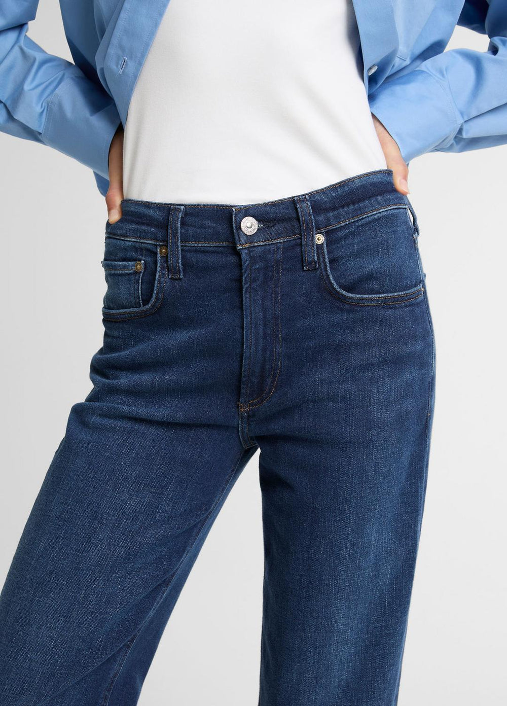 Citizens of Humanity Delfina Straight-Leg Jean in Denim - PIERRE | VINCE Women