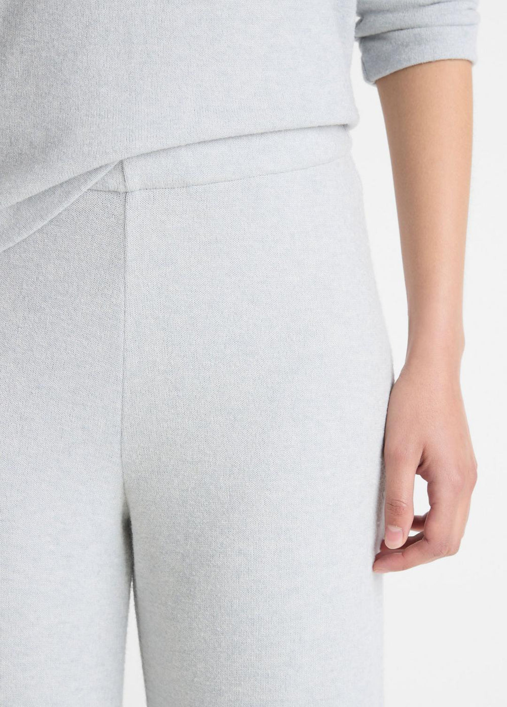 Cozy Wide-Leg Pant in Wide Leg - HEATHER PALE GREY | VINCE Women