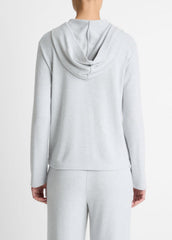 Cozy Long-Sleeve Hoodie in Sweatshirts & Hoodies - HEATHER PALE GREY | VINCE Women