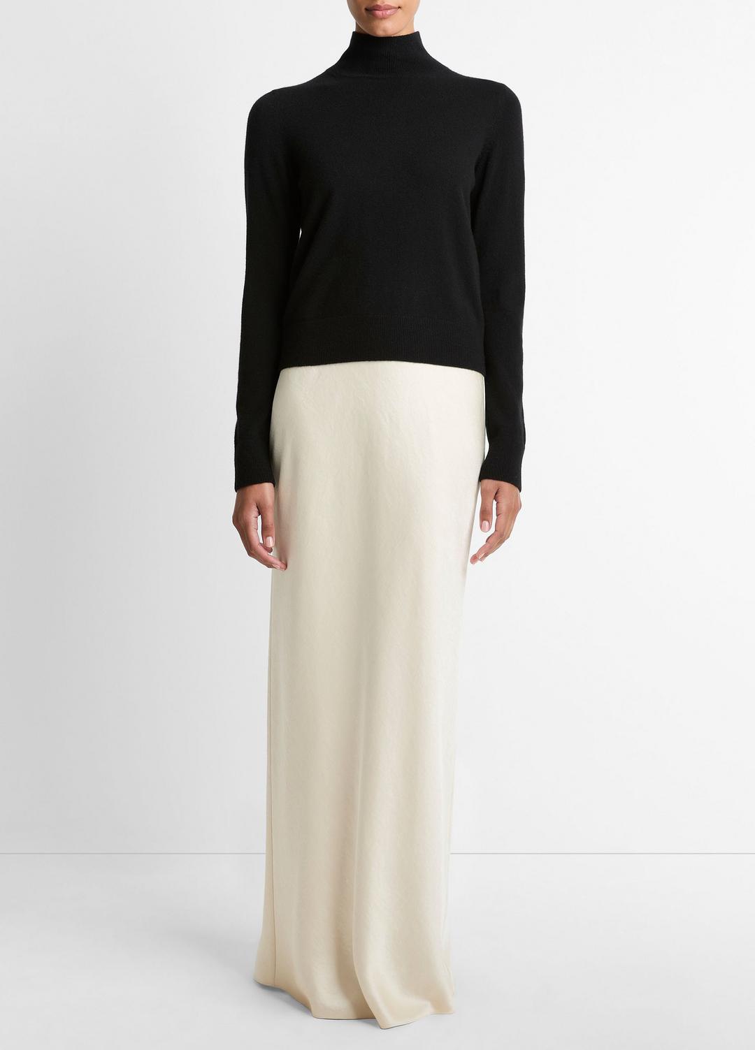 Cashmere Turtleneck Sweater in Turtleneck - BLACK | VINCE Women