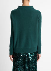 Plush Cashmere Funnel-Neck Sweater in Turtleneck - JUNIPER | VINCE Women