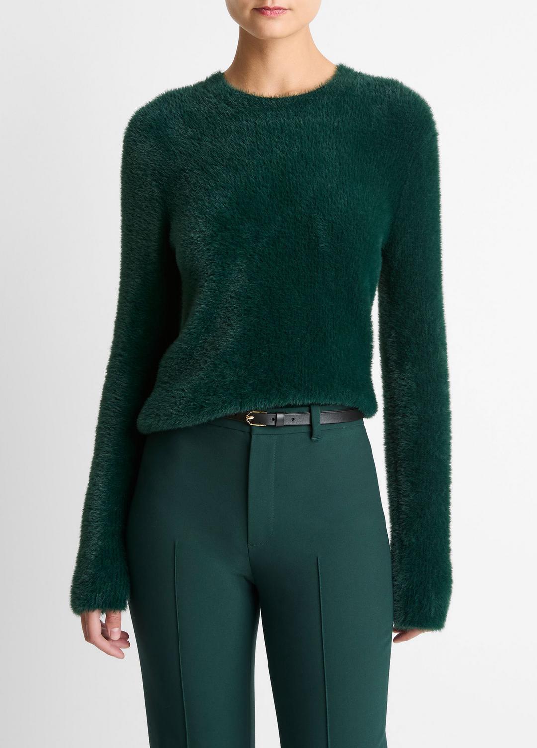 Eyelash Crew Neck Sweater in Crew Neck - JUNIPER | VINCE Women