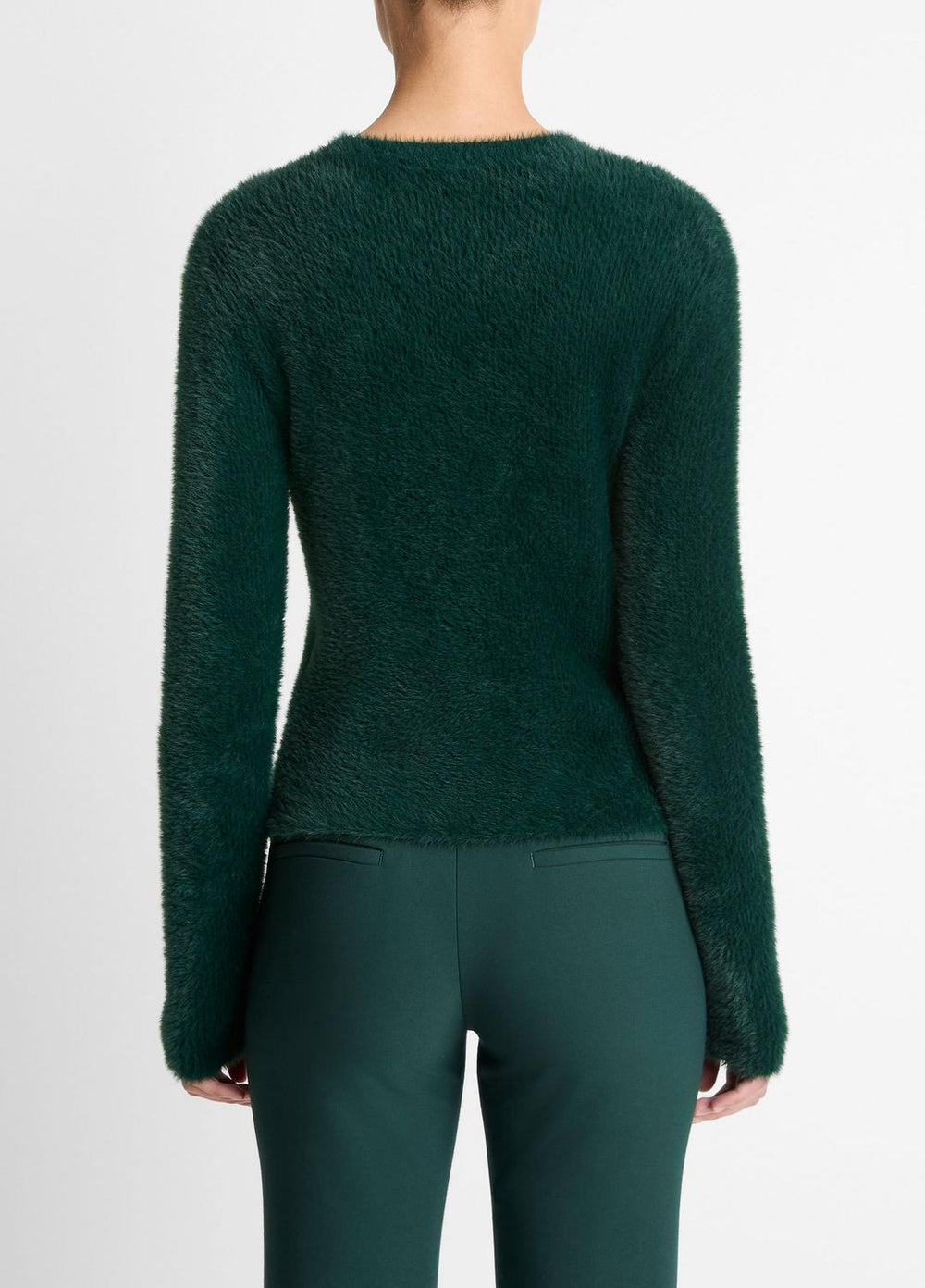 Eyelash Crew Neck Sweater in Crew Neck - JUNIPER | VINCE Women