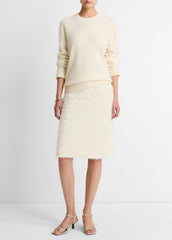 Plush Cashmere Crew Neck Sweater in Crew Neck - OFF WHITE | VINCE Women