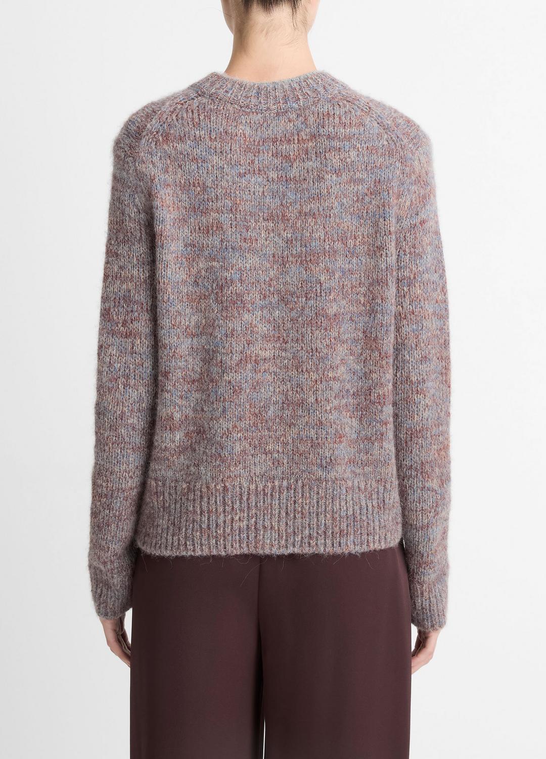 Marled Crew Neck Sweater in Crew Neck - COGNAC COMBO | VINCE Women