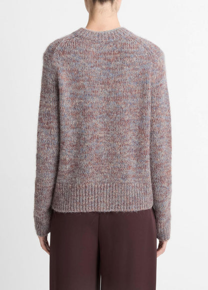 Marled Crew Neck Sweater in Crew Neck - COGNAC COMBO | VINCE Women