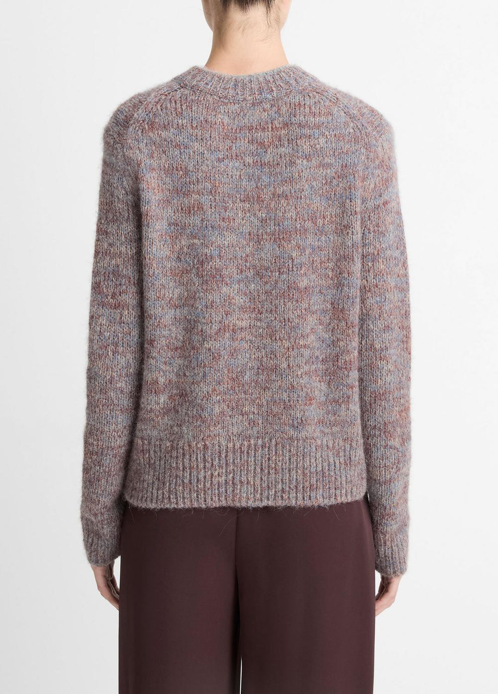Marled Crew Neck Sweater in Crew Neck - COGNAC COMBO | VINCE Women
