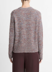Marled Crew Neck Sweater in Crew Neck - COGNAC COMBO | VINCE Women