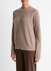 Plush Cashmere Crew Neck Sweater in Crew Neck - HEATHER DOE | VINCE Women