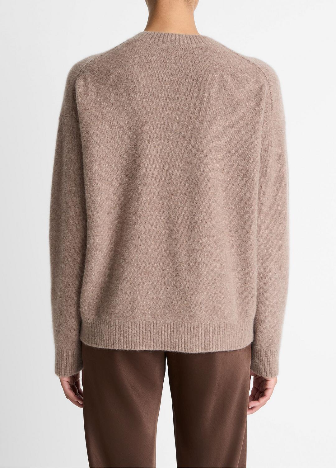Plush Cashmere Crew Neck Sweater in Crew Neck - HEATHER DOE | VINCE Women
