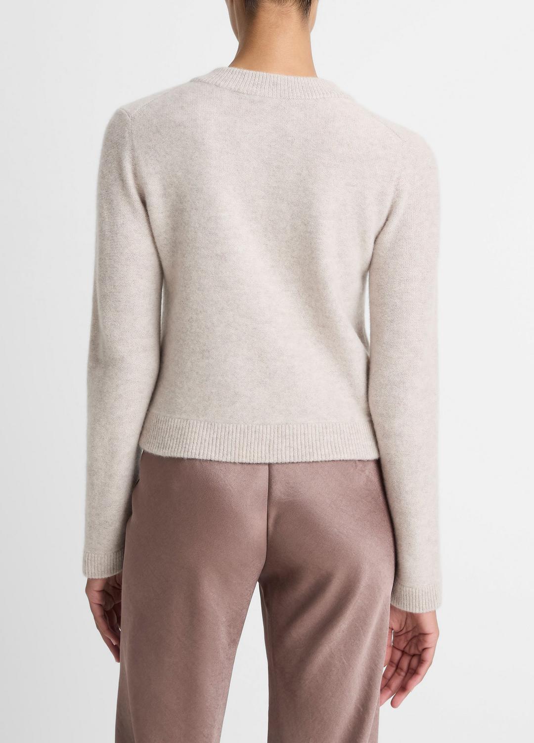 Plush Cashmere Shrunken Cardigan in Cardigans - MARBLE | VINCE Women