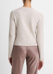 Plush Cashmere Shrunken Cardigan in Cardigans - MARBLE | VINCE Women