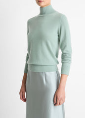 Cashmere Turtleneck Sweater in Turtleneck - ALOE STONE | VINCE Women