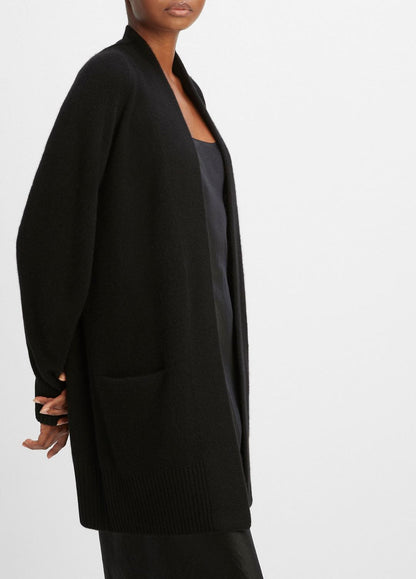Cashmere Open-Front Cardigan in Cardigans - BLACK | VINCE Women