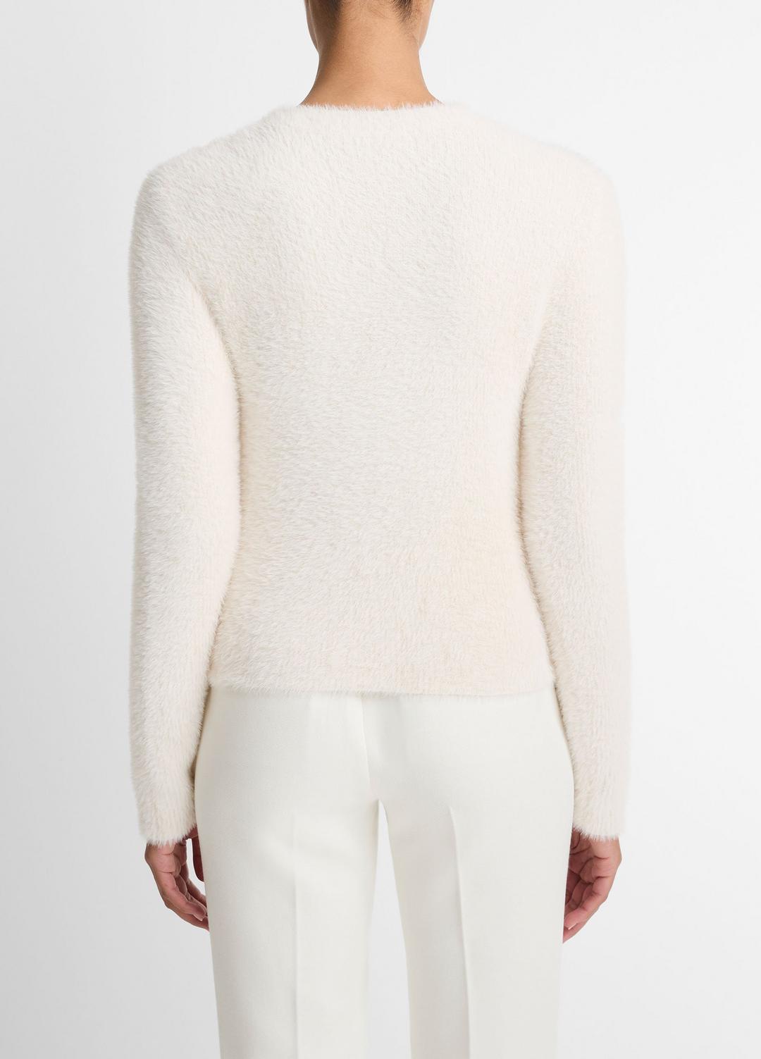 Eyelash Crew Neck Sweater in Crew Neck - CHIFFON | VINCE Women