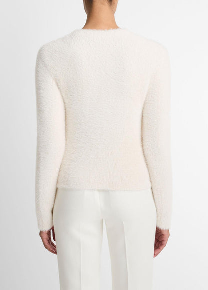 Eyelash Crew Neck Sweater in Crew Neck - CHIFFON | VINCE Women