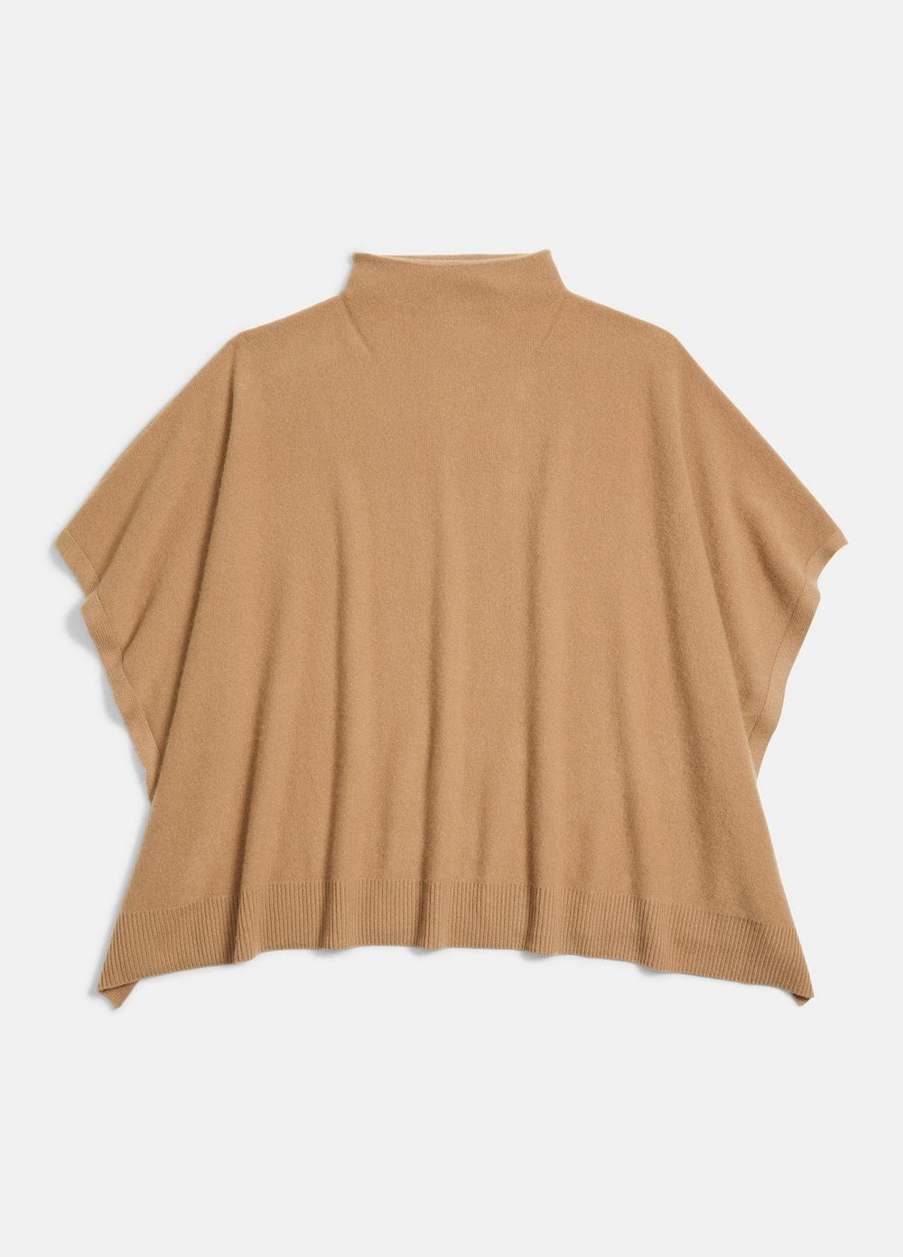 Merino Wool-Cashmere Funnel-Neck Poncho in Accessories - BISCOTTI | VINCE Women