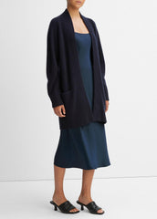 Cashmere Open-Front Cardigan in Cardigans - COASTAL BLUE | VINCE Women