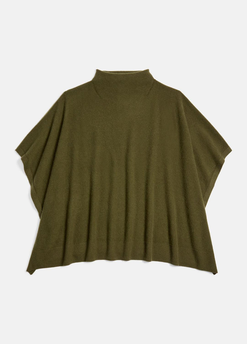 Merino Wool-Cashmere Funnel-Neck Poncho in Accessories - HERBA | VINCE Women