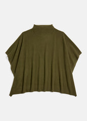 Merino Wool-Cashmere Funnel-Neck Poncho in Accessories - HERBA | VINCE Women