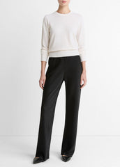Cashmere Crew Neck Sweater in Crew Neck - OFF WHITE | VINCE Women