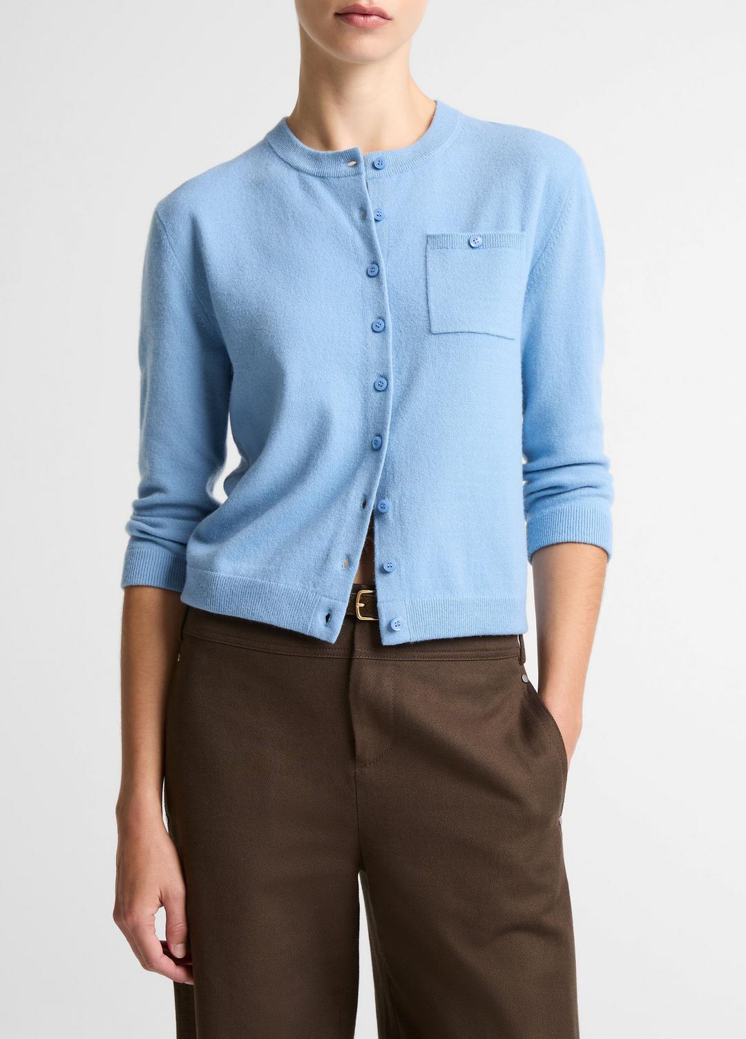 Wool & Cashmere-Blend Pocket Cardigan in Cardigans - HYDRA | VINCE Women