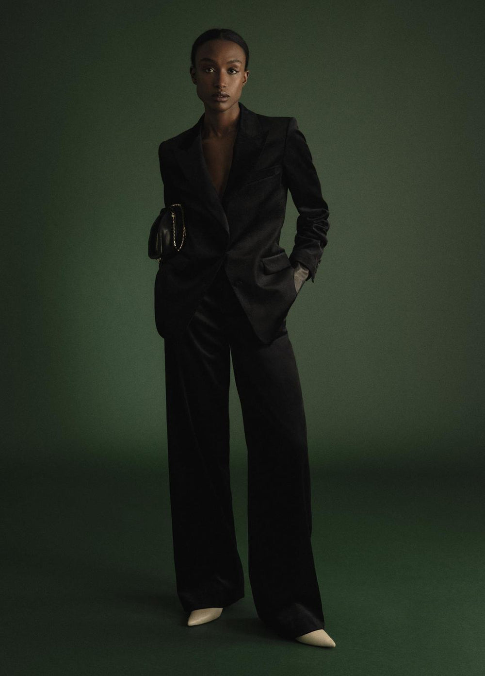 Italian Velvet Blazer in Blazers - BLACK | VINCE Women