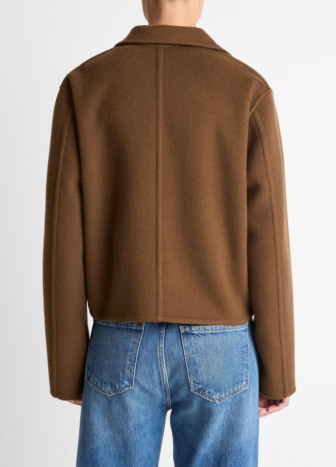 Wool & Cashmere-Blend Short Jacket in Jackets - HAZELNUT | VINCE Women